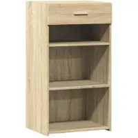 vidaXL Dressoir 50x42,5x93 cm bewerkt hout sonoma eikenkleurig