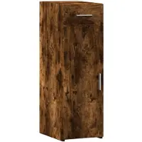 vidaXL Dressoir 30x42,5x93 cm bewerkt hout gerookt eikenkleurig