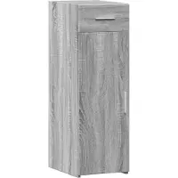 vidaXL Dressoir 30x42,5x93 cm bewerkt hout grijs sonoma eikenkleurig