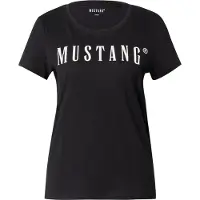 Mustang Shirt 'Alama' zwart / wit