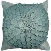 Clayre & Eef Kussenhoes 45x45 cm Groen Polyester Vierkant Bloem Groen