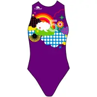 Turbo Rainbow Swimsuit Paars L Vrouw