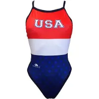 Turbo Usa Swimsuit Rood L Vrouw