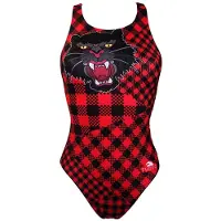 Turbo Red Tiger Swimsuit Rood,Zwart 5XL Vrouw