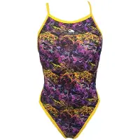 Turbo Smoke Swimsuit Geel 3XL Vrouw