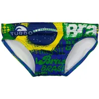 Turbo Happy Brasil Swimming Brief Veelkleurig 11-12 Years Jongen