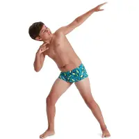 Speedo Smileys 13 Cm Club Training Allover Swimming Boxer Blauw 13-14 Years Jongen