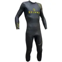 Seland Triathlon Gm Long Sleeve Neoprene Wetsuit Zwart XS