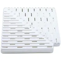 AstralPool 22381 90º H22mm L300mm L1_295mm Corner Plastic Tiles For Overflow Channel Zilver