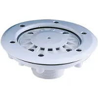 AstralPool 00340 Pool Floor Inlet 2´´ Glued Thread Ø Prefabricated Pool 50mm Zilver