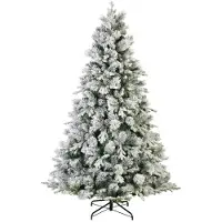 Everlands Lausanne Fir Snowy kunstkerstboom 210xø138cm | wit/met sneeuw
