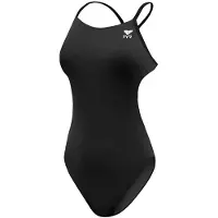 Tyr Durafast Elite Cutoutfit Solid Swimsuit Zwart 6 Years Meisje