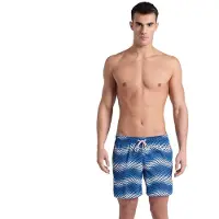 Arena Allover 41.5 Cm Swimming Shorts Blauw XL Man