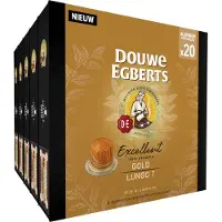 Douwe Egberts Excellent Gold Lungo Koffiecups - Intensiteit 8/12 - 10 x 20 capsules