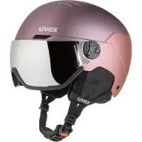 Uvex Wanted Visor, skihelm met vizier, paars/roze