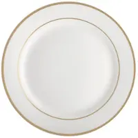 Ambition Aura Gold Serie - Porseleinen Dinerbord - Rond - Wit - 27 cm