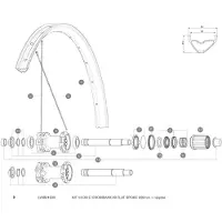 Mavic E-crossmax 29 Achterste Rechter Spaken 14 Eenheden