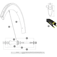 Mavic Comete Pro Carbon Achterste Linker Spaken 12 Eenheden