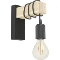 Eglo wandlamp Townshend zwart 10W
