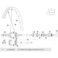 Mavic Deemax Pro Sh Achtervelg