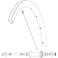 Mavic Kit 9 Front Cosmic Slr 40 Rb Spaken