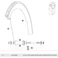 Mavic Aero Cxr Elite Exalith Front Spaken 9 Eenheden