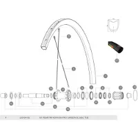 Mavic Ksyrium Pro Carbon Sl Tubular Disc Achtervelg