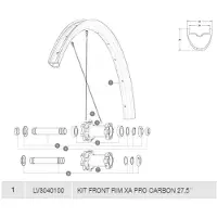 Mavic Xa Pro Carbon Voorvelg