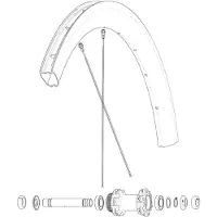 Mavic Kit 2 Front/rear Cosmic Pro Carbon Ust Disc Spaken