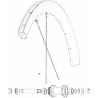 Mavic Front/rear Cosmic Sl 45 Disc Racefietsvelg