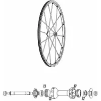 Mavic R-sys Front Spaken 9 Eenheden