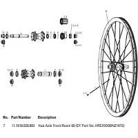 Sram Roam 50 Voorwielas