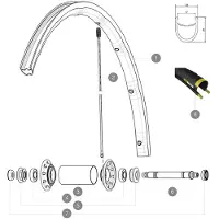 Mavic Ksyrium Pro Exalith 17c Voorvelg
