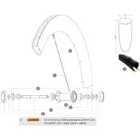 Mavic Comete Pro Carbon Ust Linker Spaken 12 Eenheden