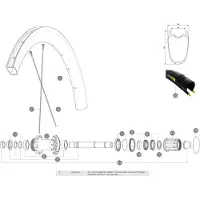 Mavic Cosmic Pro Carbon Sl C Linker Spaken 12 Eenheden