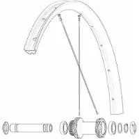 Mavic Front/rear Allroas 650b Racefietsvelg