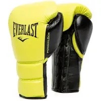 Everlast Powerlock 2 Pro Laced Artificial Leather Boxing Gloves Geel 16 oz