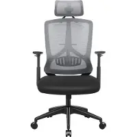 Mazazu MIRA Home - Bureaustoel - Gamestoel - Bureau Stoel - Zwart - Mesh - 69x67.5x133