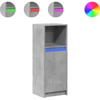 vidaXL Dressoir met LED 38x34x100 cm bewerkt hout betongrijs
