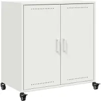 vidaXL Dressoir 68x39x72 cm staal wit