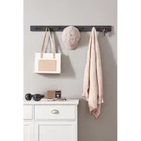 Mazazu MIRA Home - XL Industriële Kapstok - Zwart - Ruimte voor al je Jassen - Compact Ontwerp - 90cm Breed