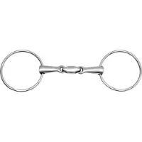 Feeling Anatomisch Dubbelgebroken Trensbit 21 Mm Zilver 12.5 cm