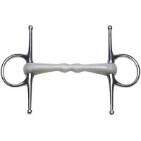 Feeling Flexi Straight Full Cheek Snaffle Zilver 13.5 cm