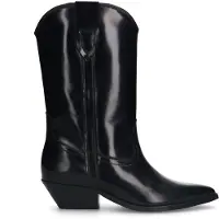 Sacha leren cowboylaarzen zwart female | Maat: 38