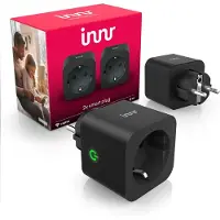 Innr Smart plug | inclusief energiemeter | Max. 3680W | Zigbee | Zwart (NL) | 2 stuks