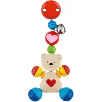Goki Babyclipje - Hartenbeer - H11,5Cm - Hout