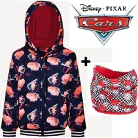 Disney Cars winterjas - winterjack - donkerblauw/rood - maat 122/128 (7/8 jaar)