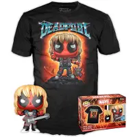 Funko POP! Pop! Marvel Deadpool Heavy Metal - Figuur en T-shirt in één set