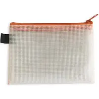Acropaq Document bag - 5 pieces, Zippered, 13 x 19 cm, Waterproof - File bags - Orange - ACROPAQ