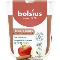 Bolsius 6 stuks geurglas appel kaneel - apple cinnamon geurkaarsen 80/73 (25 uur) True Scents
